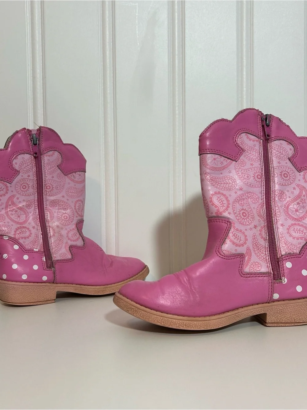 Disney Minnie Mouse Pink Girls Western cowboy boots